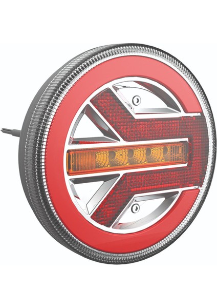 LED Yuvarlak 3 Fonksiyonlu Stop-Sinyal-Park Lambası 10-30V E9 Belgeli Sol - Wolfram 40100