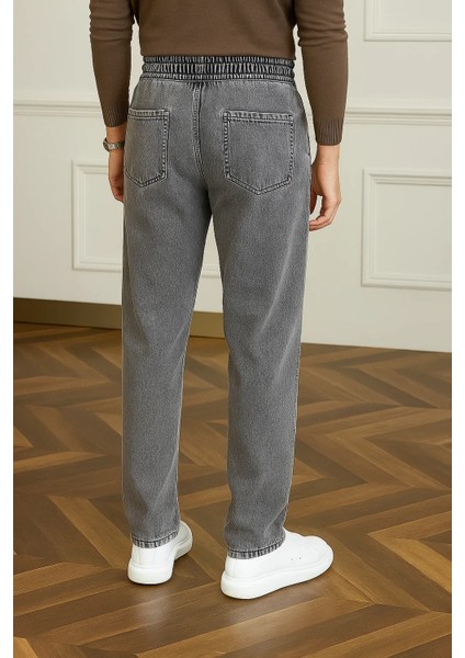 Erkek Trend Günlük Bol Paça Baggy Gri Pantolon indirimleri