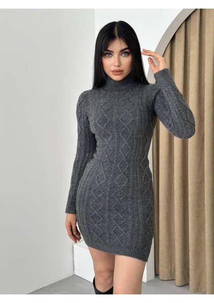 Livorna Boğazlı Mini Elbise