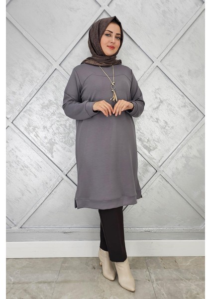 Kadın Kolye Detaylı Tesettür Tunik fiyatları