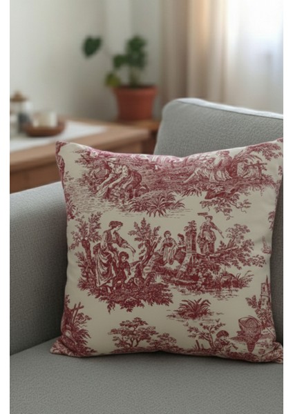 Fransız Köylüler Rustik Dekoratif 4'lü Yastık Kırlent Kılıfı Takımı fiyatları