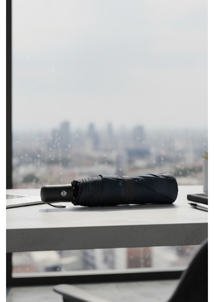 Lacivert Otomatik Fiber Tel Rüzgar Dayanıklı Sağlam Şemsiye fiyatları