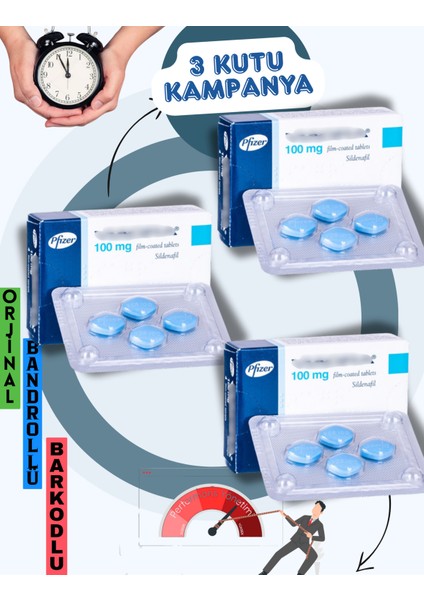 VIAGRA100MG 4'lü 3 Kutu 12 Kullanım Kampanya Orjinal Kutulu Bandrollü Geciktirici8 Sertleştirici8 Erkeklereözel Performâns_arttırıcı Güçlendirici8 %100ETKILI_TÂBLET LIFTA_VIAGRA_VIEGRA_LEVITRA_100MG