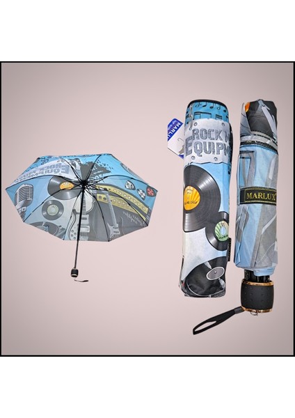 Rüzgara Dayanıklı Çok Renkli Yarasa Model 8 Telli Manuel Güvenle Kullanım