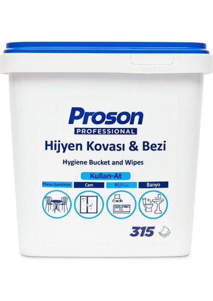 Yüzey Temizlik Havlusu Hijyen Kovası 315 Adet fiyatları
