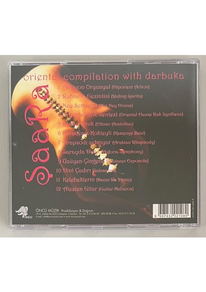 Şaara Oriental Compilation With Darbuka CD (Orijnal Dönem Baskı Cd) fiyatları
