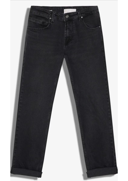 Erkek Normal Bel Fermuarlı Boru Paça Üst Kalite Jean Pantolon