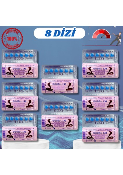 Aktar Global VEGA130 MAVICOBRA_HAP130 Mg 6x8 Dizi(Toplam 48 Tablet) COBRA130MG Mavikobra Kobrahap Mavi Kobra VİAGRA130 LİFTA130 Geciktirici8 Geciktirme8 Sertleştirici8 CİALİS15 Erkeklereözel