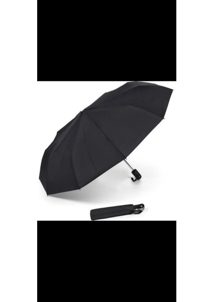 Katlanabilir Otomatik Unisex Siyah Şemsiye, Şık ve Pratik Kullanım indirimleri