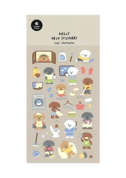 Deco Sticker Cleaning Day