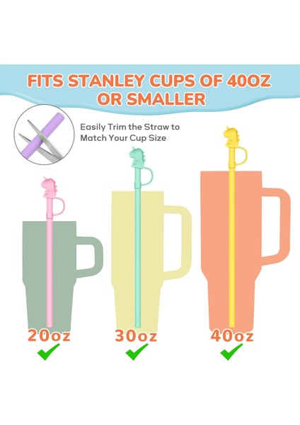 Quencher 1.18 Lt Uyumlu 6lı Silikon Pipet Termos Pipeti– Temizlik Fırçası Hediyeli modelleri