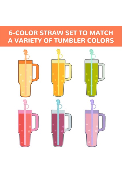 Quencher 1.18 Lt Uyumlu 6lı Silikon Pipet Termos Pipeti– Temizlik Fırçası Hediyeli indirimleri