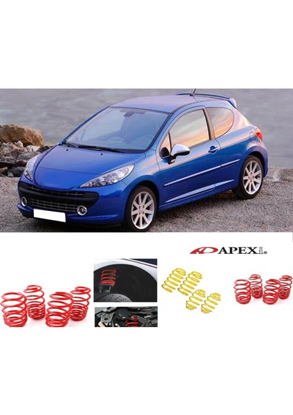 Peugeot 207 2006.2014 Apexi 4.5 cm Helezon Spor Yay
