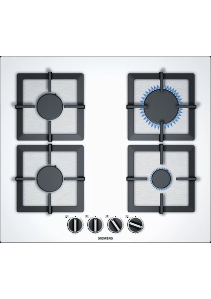 EP6A2PB20O IQ500 Gazlı Ocak 60 cm Sert Cam, Beyaz