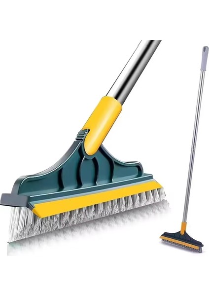 Banyo Temizleme Fırçası Silikon Çekpaslı 110 cm / Fayans Temizleme Çekpası / Sağa Sola Yatan Başlık modelleri