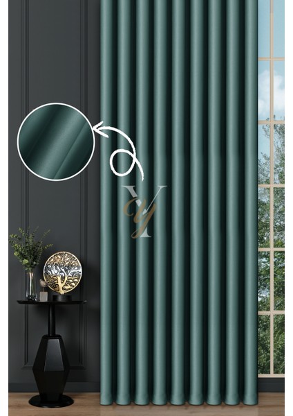 Blackout Fon Perde V-2029 Petrol Yeşili
