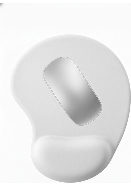 Bilek Destekli Mouse Pad - Kesik Kaymaz Mouse Ped - Fare Pedi - Kesik Oval Mouse Pedi - Oval Kesik Mousepad