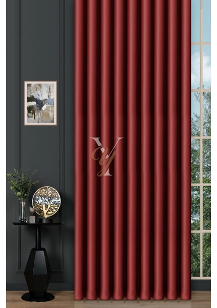 Blackout Fon Perde V-2038 Kırmızı fiyatları