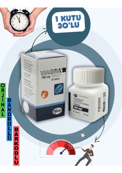 VIAGRA100MGHAP 30'lu 1 Kutu 30 Tablet Orjinal Kutulu Bandrollü Geciktirici8 Sertleştirici8 VIAGRA_VIEGRA_100MG Erkeklereözel Performâns_arttırıcı Istêk_arttırıcı