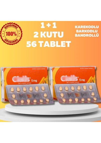 CIALIS5MG_HAP 5 Mg 2 Kutu Orjinal 56 Tablet CİALİS5_MG Geciktirici8 Sertleştirici9 CIALIS15 Erkeklereözel Performâns_arttırıcı Kuvvetlendirici5