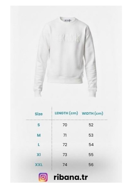 Unısex Bisiklet Yaka Regular Baskılı Içi Pamuklu Sewatshirt indirimleri