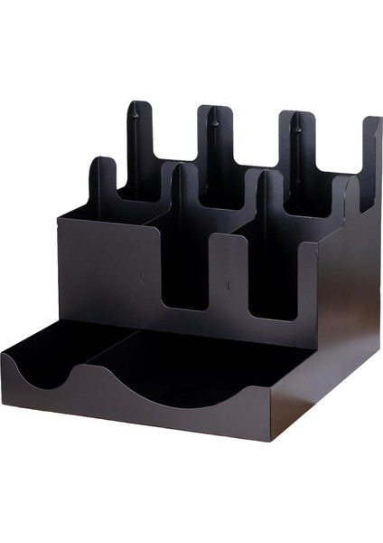 Metal 8 Bölmeli Bardak ve Kapak Standı