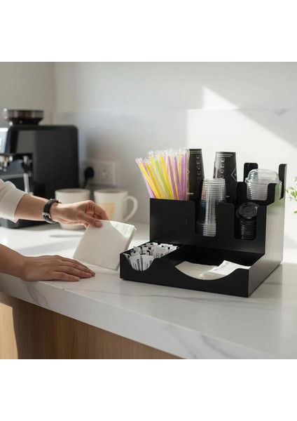 Metal 8 Bölmeli Bardak ve Kapak Standı modelleri