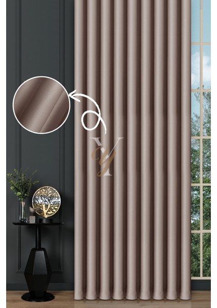 Blackout Fon Perde V-2027 Toz Pembe