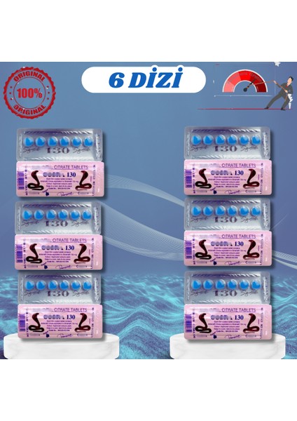 VEGA_130MG Tablet Mavi COBRA_130HAP 130 Mg 6x6 Dizi( 36 Tablet Kullanım) COBRA130MG Cobra_hap Kobrahap Mavi Kobra Geciktiricili8 Geciktirme8 CIALIS15 Uzun_etki_performans Erkekleriçin