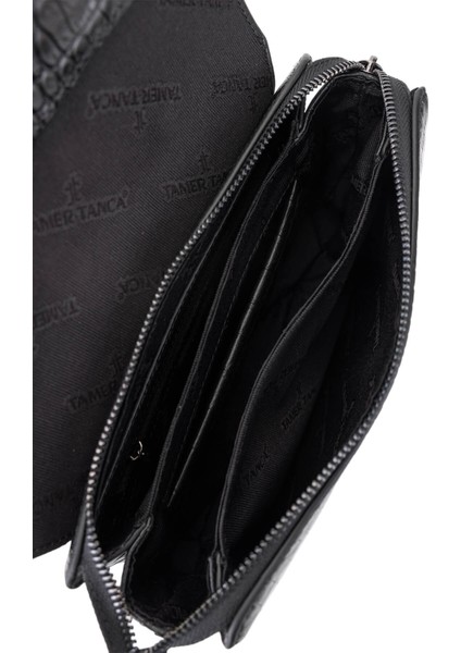 Erkek Hakiki Deri Siyah Kroko El Çantası 147 899 Erk Cnt SK25-26 Sıyah Kroko fırsatları