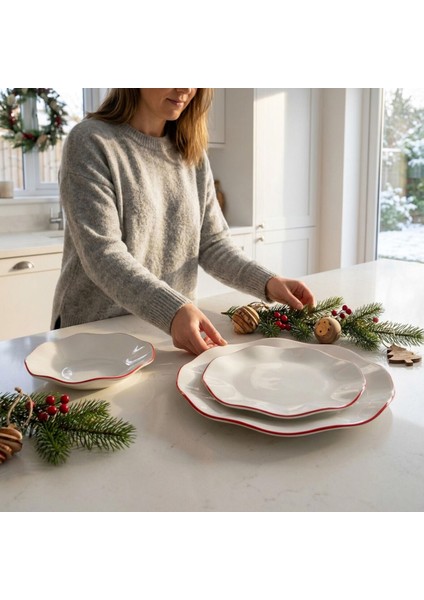 Red Glow 4 Kişilik 12 Parça Yemek Takımı 30KMZ modelleri