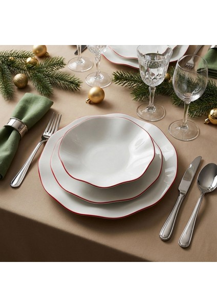 Red Glow 4 Kişilik 12 Parça Yemek Takımı 30KMZ indirimleri