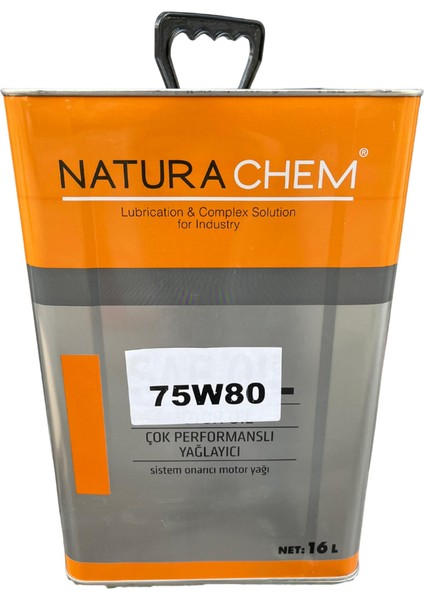 Naturachem Çok Performanslı Yağlayıcı 75W-80 16 L