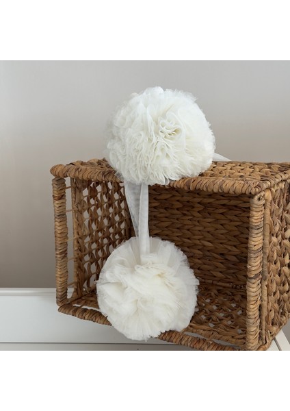 Beyaz Ponpon Aksesuar Cibinlik fiyatları