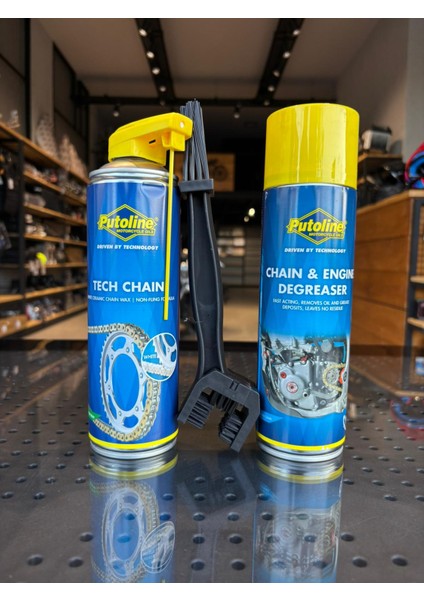 500 ml Aerosol Putoline Tech Chain Seramik Zincir YAĞI+500 ml Aerosol Putoline Zincir ve Motor Temizleyici+Fırça fiyatları