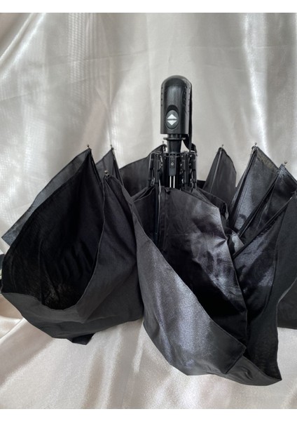 Tam Otomatik Unisex Siyah Şemsiye, Hafif ve Dayanıklı, Şık ve Kullanışlı fırsatları