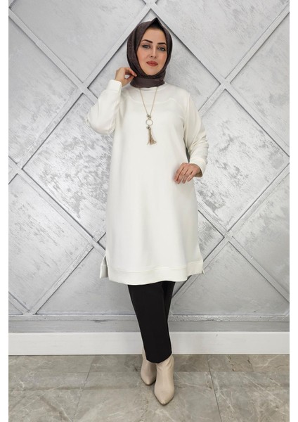 Kadın Kolye Detaylı Tesettür Tunik modelleri