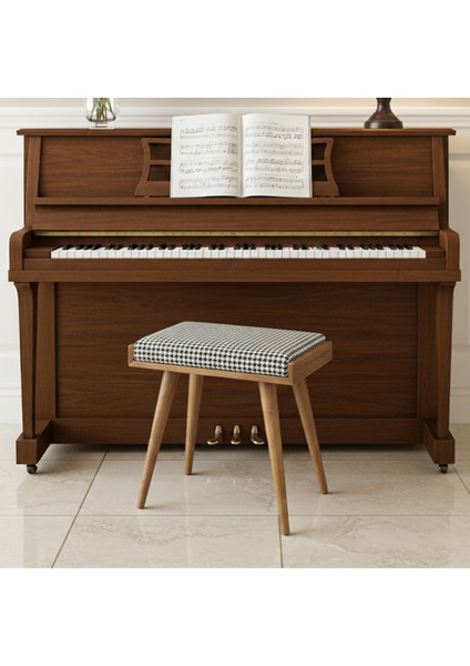 Ahşap Yatak Odası Tabure, Ceviz Çalışma ve Piano Sandalyesi, Yatak Odası Bankı