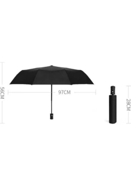 Otomatik Fonksiyonlu Şemsiye, Fiber Tel, Şık ve Dayanıklı, Siyah Renkli Ürün fiyatları