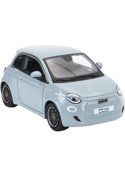 1:24 Fiat 500E 2023 Model Araba – Açılabilir Kapılı, Gerçekçi Mini Model, Koleksiyon Aracı