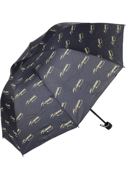 Rüzgâra Dayanıklı, 8 Tel Manuel Şemsiye, Atatürk Imzalı, Siyah Renkli modelleri