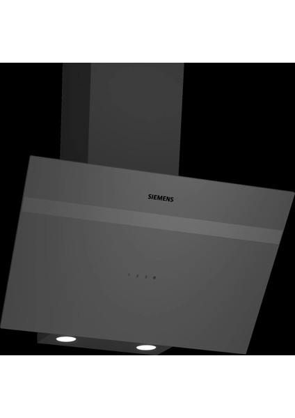 LC64KPJ70T IQ100, Duvar Tipi Davlumbaz, Eğimli Cam Tasarım, 60 Cm, Antrasit Gri