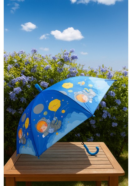 Katlanabilir Çocuk Şemsiyesi, Koruma Kılıflı, Bardaklı, 72 Cm, Yağmur, Kar, Güneş, Okul