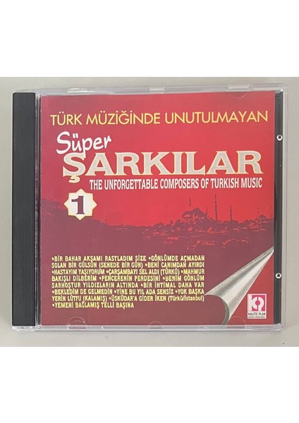 Türk Müziğinde Unutulmayan Süper Şarkılar 1 CD (Orijnal Dönem Baskı Cd)