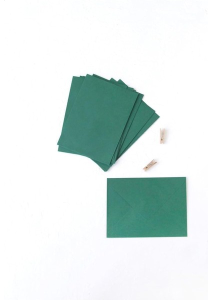 Koyu Yeşil Zarf, 13X18 cm 10 Adet 13 x 18