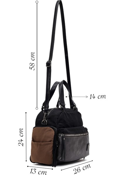Kadın Siyah Uzun Askılı Kol Çantası 25WBD254114 fiyatları