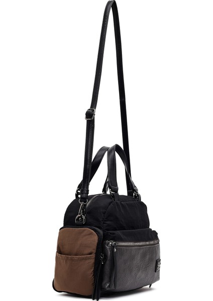 Kadın Siyah Uzun Askılı Kol Çantası 25WBD254114