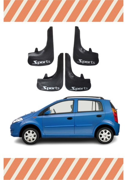 Chery Kimo Uyumlu Sports Yazılı 4'lü Tozluk Çamurluk Paçalık