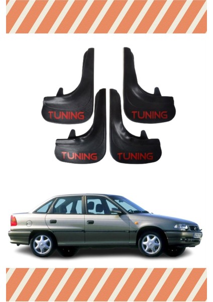 Opel Astra F Sd 1991-2007 Tunıng Yazılı 4'lü Tozluk Çamurluk Paçalık