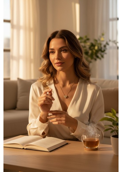 Kalpli Figürlü Zirkon Taşlı Bombeli 14 Ayar Altın Kolye indirimleri